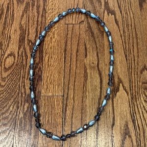 J Jill Silver & Clear Beaded Necklace
